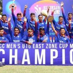 नेपाललाई एसीसी यू-१६ इस्ट जोन कप क्रिकेट उपाधि