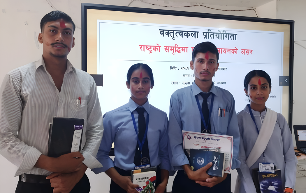 सुकुनामा वक्तृत्वकला : सुमन भए प्रथम
