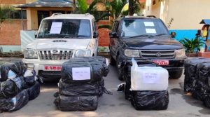 सरकारी नम्बर प्लेट लगाएर गाँजा तस्करी