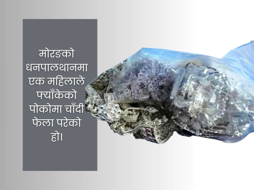 सीमा क्षेत्रमा भेटियो चाँदीका डेढ किलो गहना