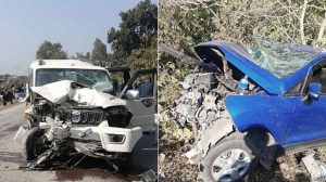 कार र स्कारपियो ठोक्किँदा २ जनाको मृत्यु