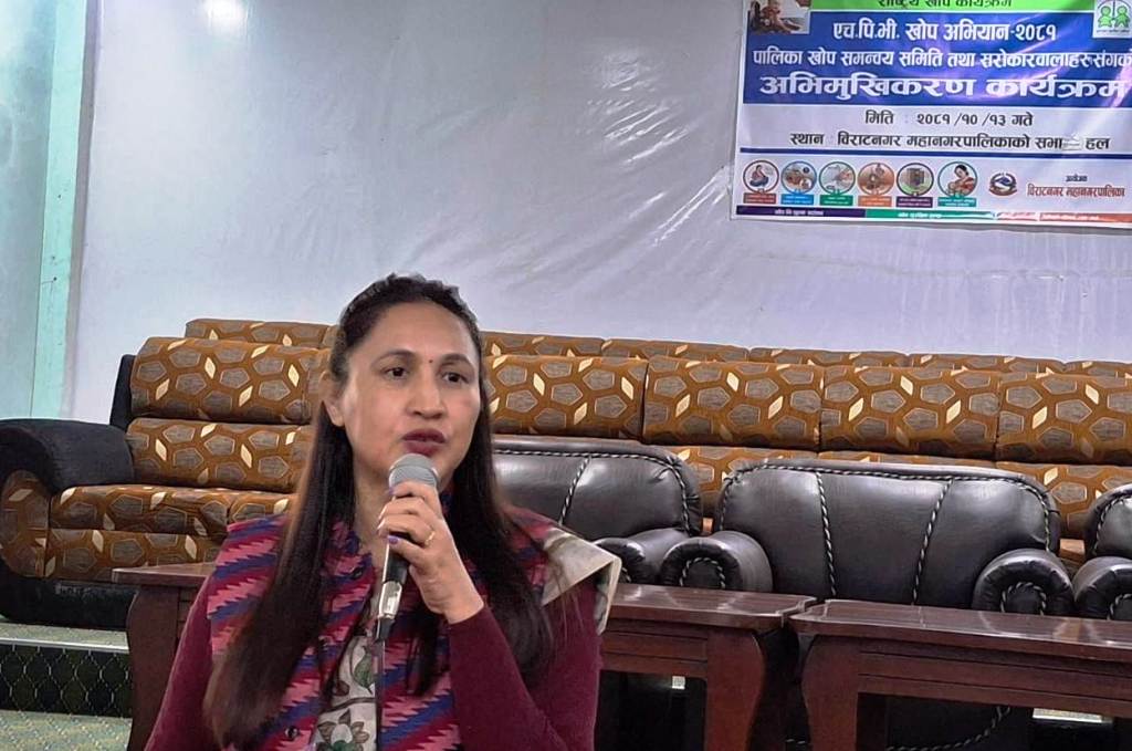 विराटनगरका सबै वडामा पाठेघर मुखको क्यान्सरविरुद्ध खोप दिइँदै