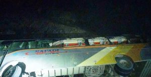 पुलबाट बस खस्दा २३ जना घाइते