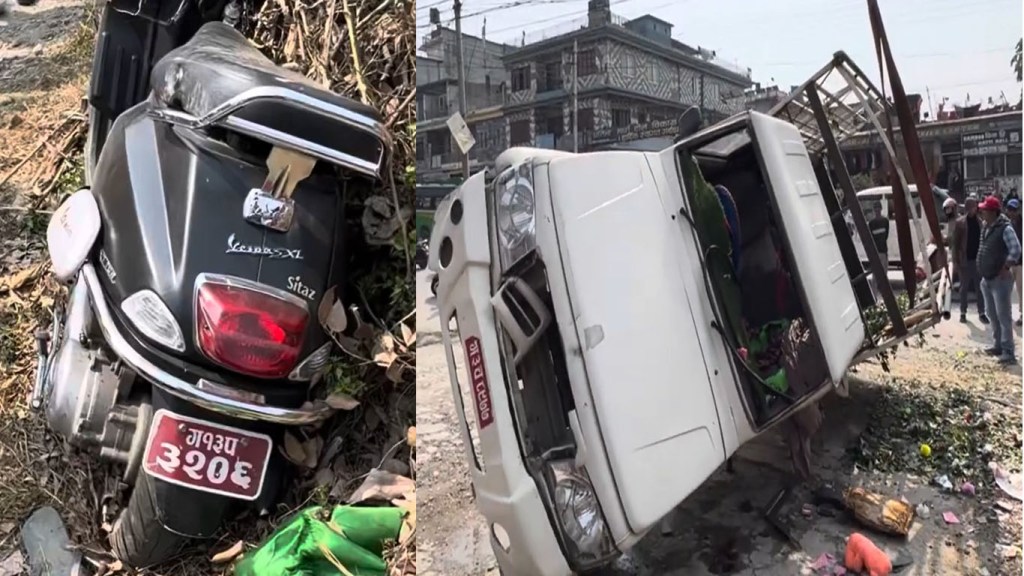 जिपले स्कुटरलाई ठक्कर दिँदा आमाको मृत्यु, छोरा सिकिस्त