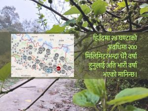मोरङको केराबारीमा अति भारी वर्षा