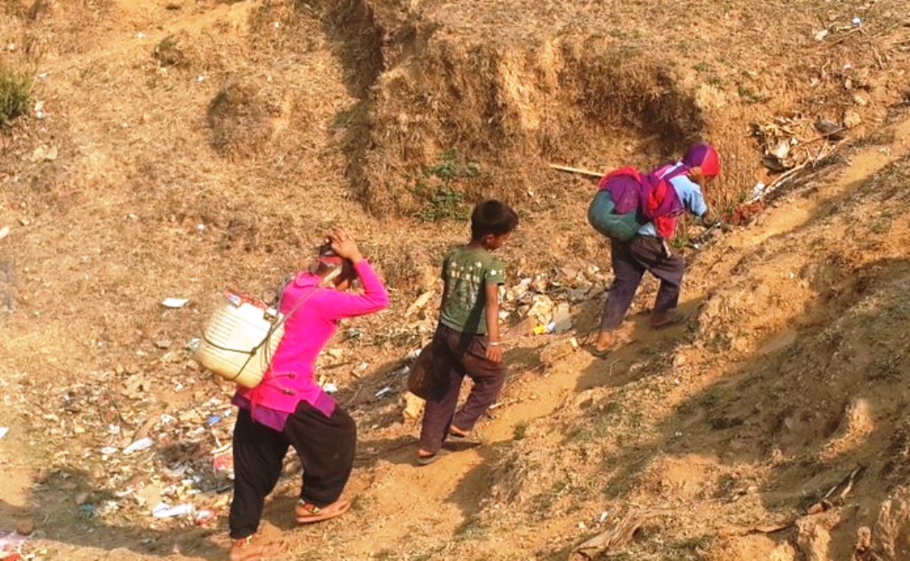उदयपुरको माथिल्लो खसिबासमा खानेपानी समस्या