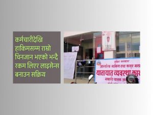 ‘सेटिङ’ मा सवारी लाइसेन्स बनाउने समूह पक्राउ