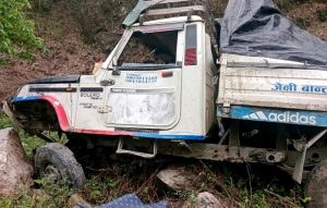 सडकबाट गाडी खस्दा चालकको मृत्यु