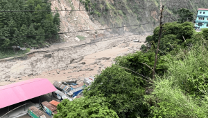 भोटेकोशी बाढी : ३ जना प्रहरी र केही मजदुर सम्पर्कविहीन