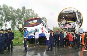 सुनसरीमा दुर्घटना : ३ जनाको मृत्यु, १७ घाइते