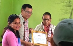 कन्यामार्ग टोल विकास संस्थाद्वारा ज्येष्ठ नागरिकको सम्मान