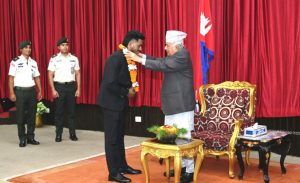 एमएफएन उपाधि विजेता खेलाडीलाई राष्ट्रपति पौडेलद्वारा सम्मान