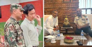 प्रधानसेनापति भेट्न पुगे हर्क साम्पाङ र दुर्गा प्रसाईं
