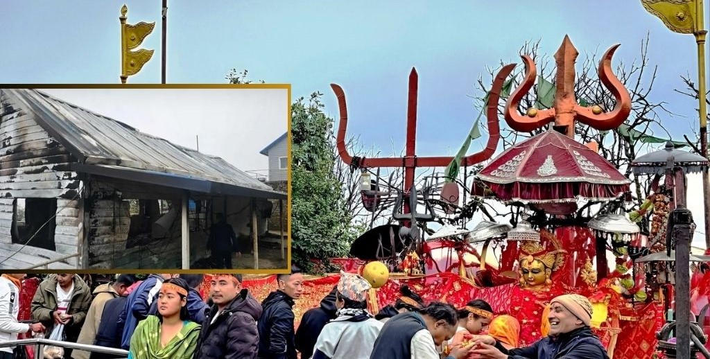 पाथीभरा क्षेत्रमा पनि तोडफोड र आगजनी