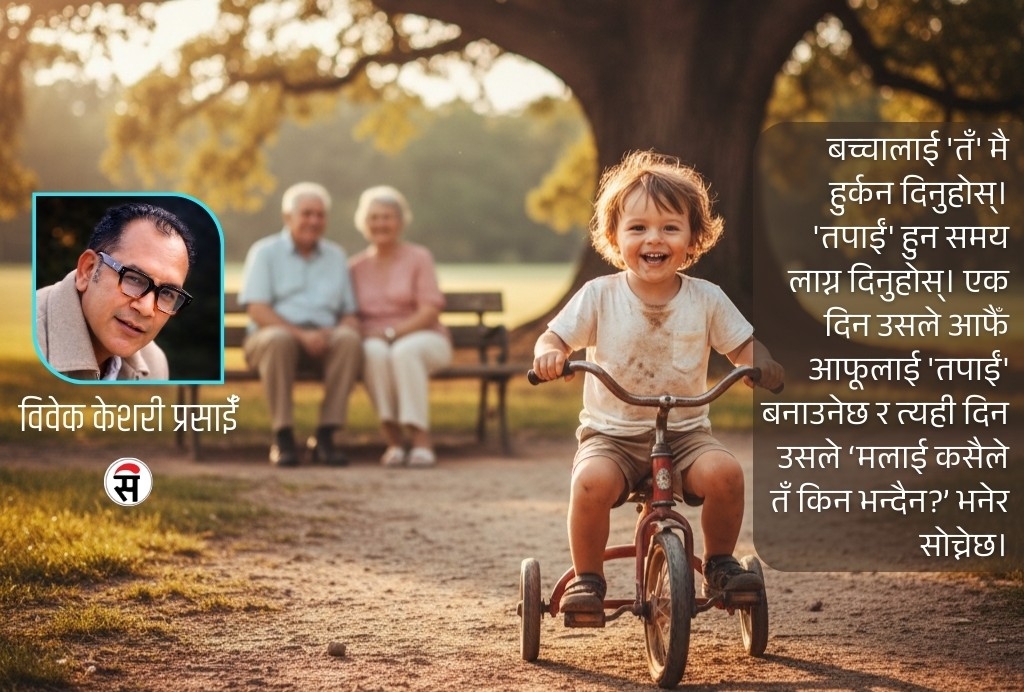 बच्चालाई ‘तपाईं’ होइन, पहिले ‘तँ’ हुन दिनुहोस्