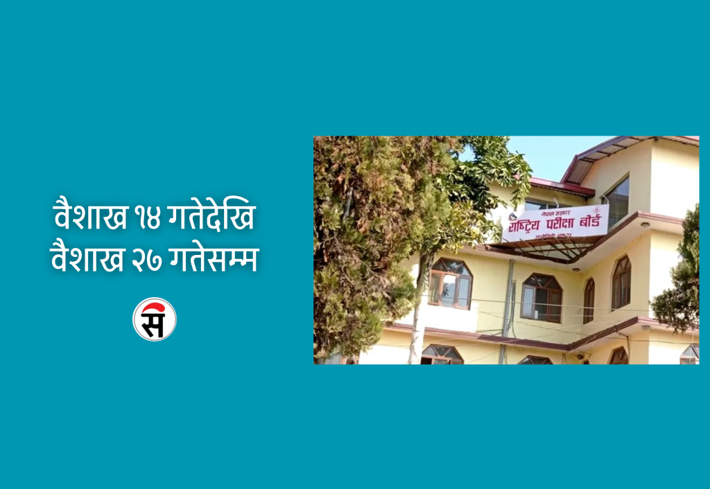 कक्षा १२ को वार्षिक परीक्षा तालिका सार्वजनिक