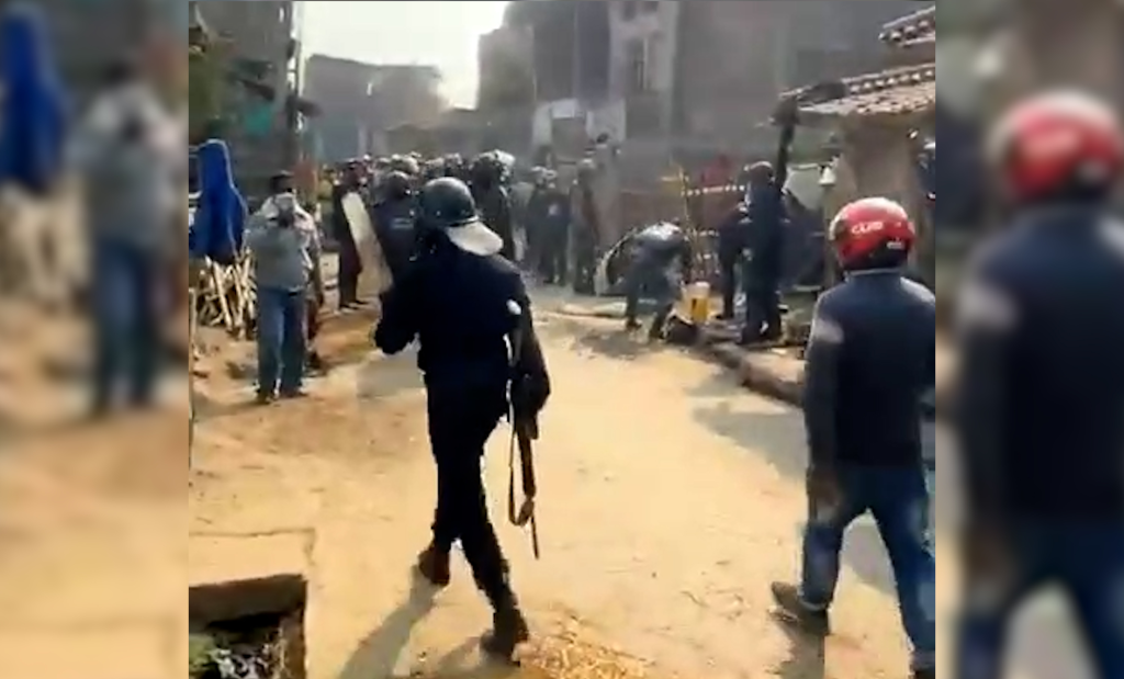 गौरमा जन्ती र स्थानीयबीच झडप: हवाई फायर र अश्रुग्यास प्रहार