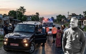 झापामा गुडिरहेको गाडीका चालकको अचानक मृत्यु