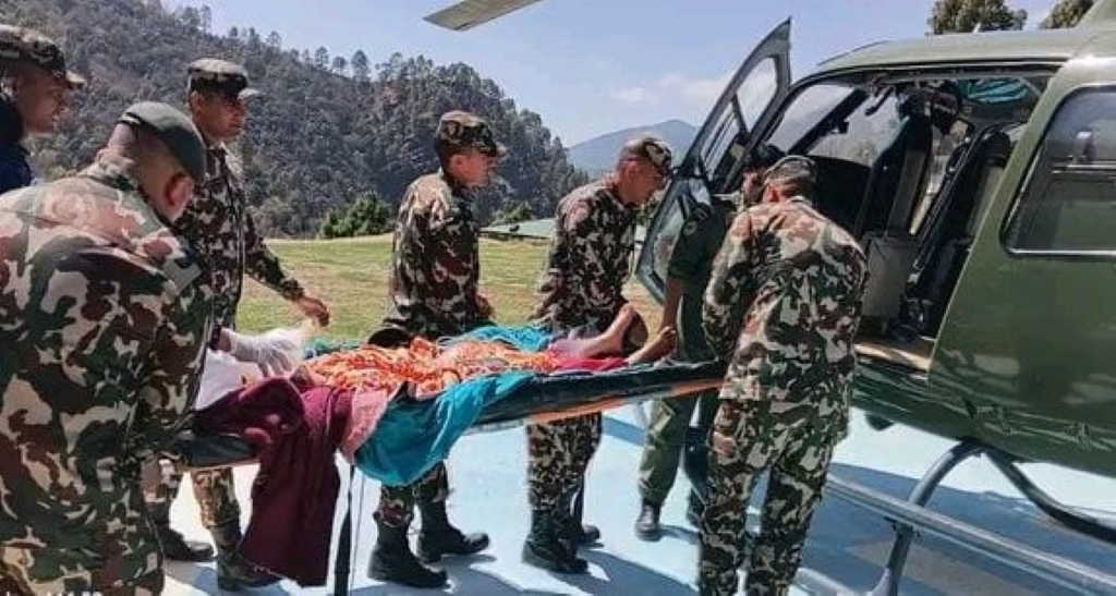 हेलिकप्टरमार्फत उद्धार गरिएका सुत्केरी र नवजात शिशुको मृत्यु