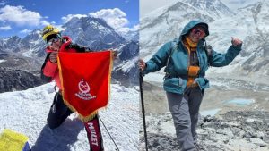 सगरमाथा चुचुरोमा सशस्त्र प्रहरीका दुई महिला
