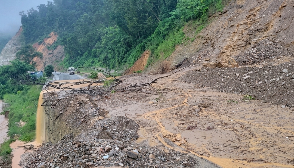सिद्धिचरण राजमार्ग अवरुद्ध